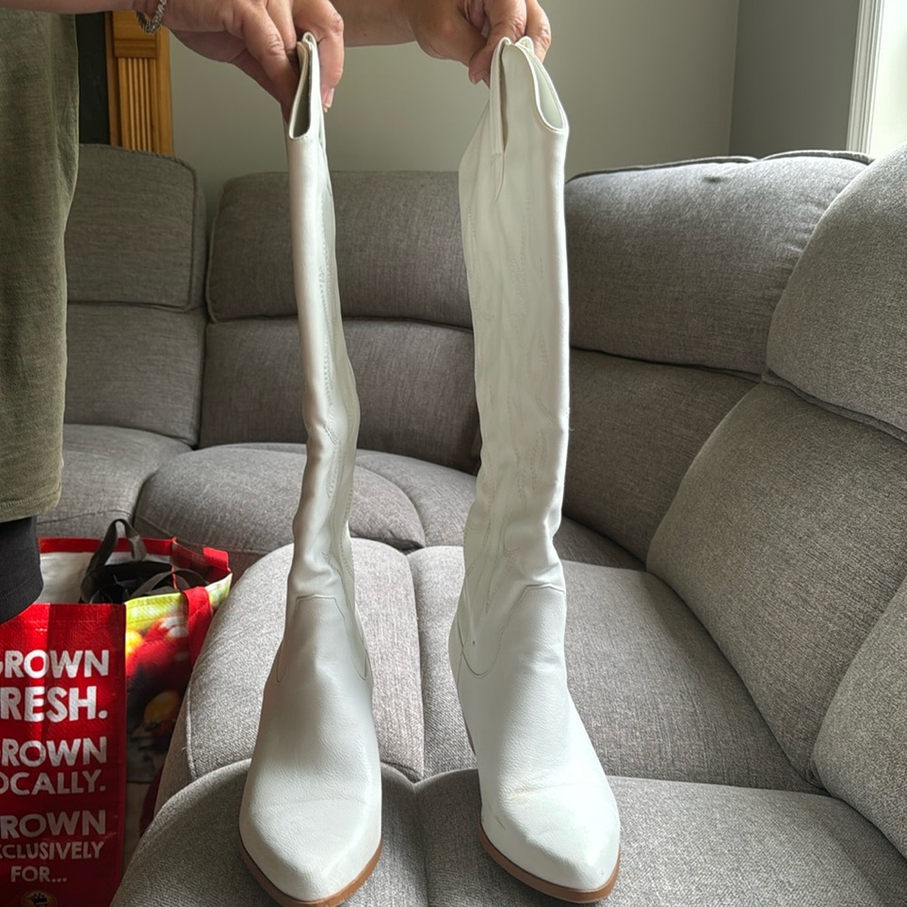 White Cowboy Boots